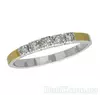 Женское серебряное кольцо с золотыми пластинами "Грация"