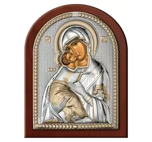 Икона серебряная "Матерь Божья Владимирская" (7.5х11см)  84080.2L.ORO