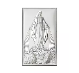 Икона серебряная "Матерь Божья Непорочного Зачатия" (12x20см) 81322 4XL