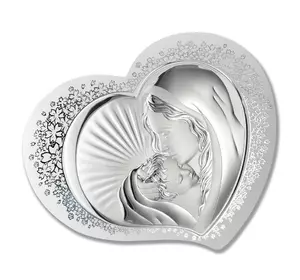 Икона серебряная "Богородиця с Младенцем" (37.5х30см) 81311 1L