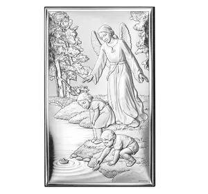 Икона серебряная Ангел-Хранитель (9х15см) 18001 3XL