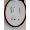 Серебряный набор с золотыми пластинами Мира Серебряный набор с золотыми пластинами Мира