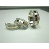 Серебряный набор с золотыми накладками "Мила" Серебряный набор с золотыми накладками "Мила"