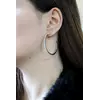 Серебряные  Родированные серьги Конго Серебряные  Родированные серьги Конго