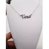 Серебряный именное колье Вера Серебряный именное колье Вера