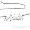 Серебряный именное колье Adelin (с цепочкой) Серебряный именное колье Adelin (с цепочкой)