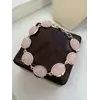 Серебряный браслет с золотыми пластинами Розовым Кварцем "Марибель" Серебряный браслет с золотыми пластинами Розовым Кварцем "Марибель"
