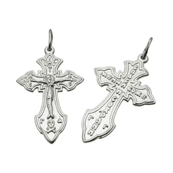 Серебряный крестик 1002кр. Серебряный крестик 1002кр.