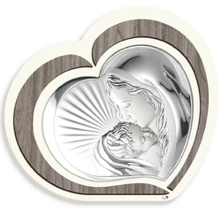 Икона серебряная "Богородица с Младенцем" (52х47см) L221 7 Икона серебряная "Богородица с Младенцем" (52х47см) L221 7