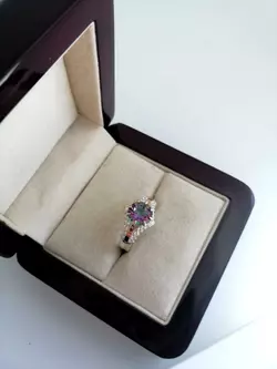 Серебряное кольцо с золотой пластиной Марайя Серебряное кольцо с золотой пластиной Марайя