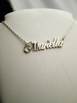 Серебряный именное колье "Маріелла" Mariella Серебряный именное колье "Маріелла" Mariella