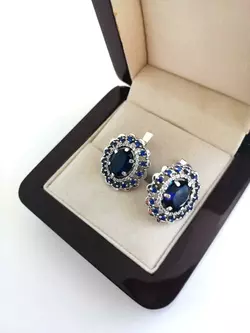 Серебряные серьги  Генхелия Серебряные серьги  Генхелия