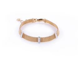 Серебряный браслет Milano Gold с камушками (10.33г) Серебряный браслет Milano Gold с камушками (10.33г)