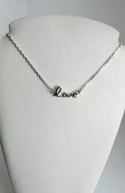 Серебряный именное колье "Love" 2 Серебряный именное колье "Love" 2