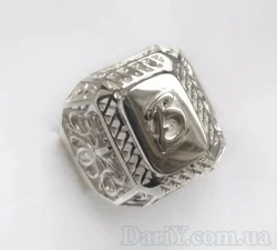 Серебряный перстень "Граф" (с инициалами). Серебряный перстень "Граф" (с инициалами).