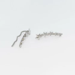 Серебреные сережки "5 Звезд"913-1790 Серебреные сережки "5 Звезд"913-1790