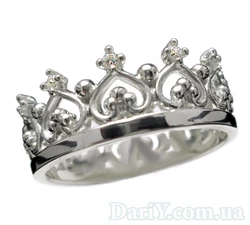 Серебряное кольцо Королева. Серебряное кольцо Королева.