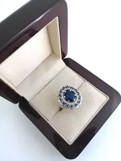 Серебряное кольцо  Генхелия Серебряное кольцо  Генхелия