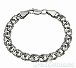 Серебряный браслет бисмарк (черненый). Серебряный браслет бисмарк (черненый).
