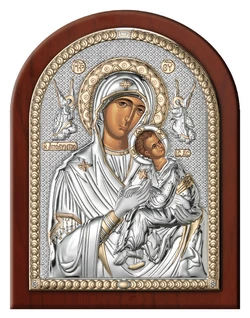 Икона серебряная "Матери Божьей Неустанной Помощи" (15х20см)  84160.4L.ORO Икона серебряная "Матери Божьей Неустанной Помощи" (15х20см)  84160.4L.ORO