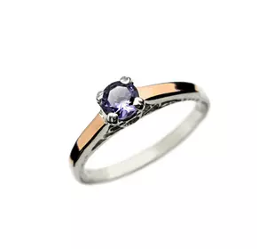 Серебряное кольцо с золотыми накладками Царица. Серебряное кольцо с золотыми накладками Царица.