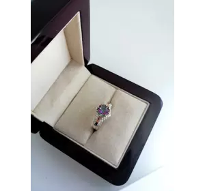 Серебряное кольцо с золотой пластиной Марайя Серебряное кольцо с золотой пластиной Марайя