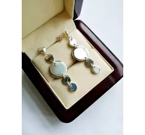 Серебряные серьги Монетки Серебряные серьги Монетки