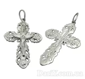 Серебряный крестик 1007кр. Серебряный крестик 1007кр.