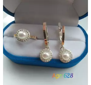 Серебряный набор с золотыми пластинами Флоренция Серебряный набор с золотыми пластинами Флоренция