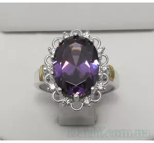 Серебряное кольцо с золотыми накладками Венец. Серебряное кольцо с золотыми накладками Венец.