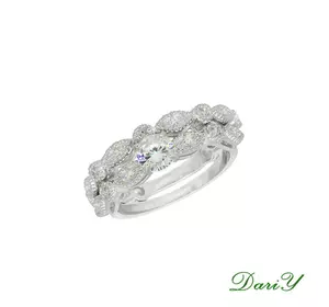 Серебряное  Двойное кольцо Серебряное  Двойное кольцо